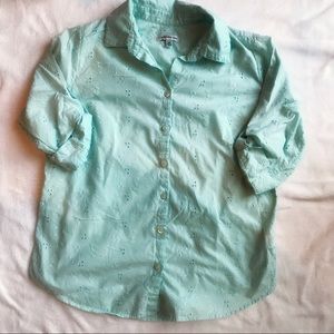 Croft & Barrow Mint blouse